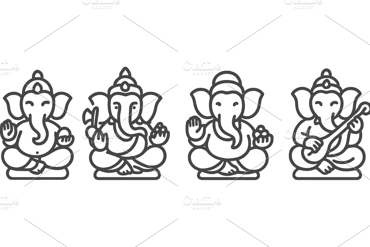 Vector illustration of four line, an Illustration by ZinetroN