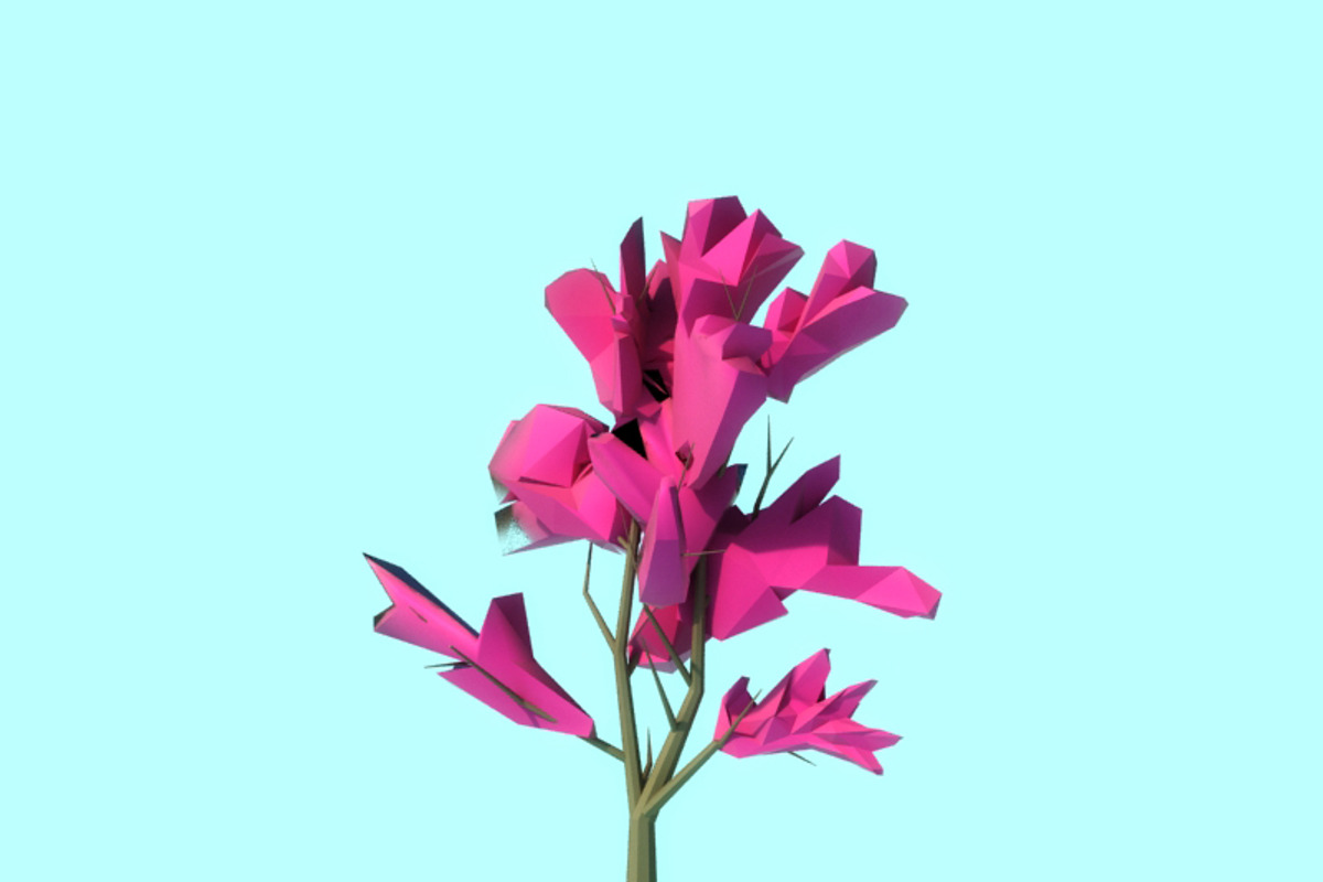 Beautiful Low Poly Tree 02, a Scene 3D Model by Tedi Permana (Photo 2 of 4)