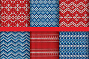Knitted Christmas Patterns, a Pattern Graphic by Amovitania (Thumbnail 6 of 7)