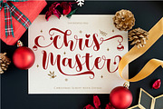 ChrisMaster - Script with Extras, a Script Font by Gilar Studio (Thumbnail 1 of 10)