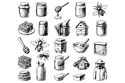 Beekeeping and Honey Collection, an Object Graphic by RT Studio (Thumbnail 2 of 4)