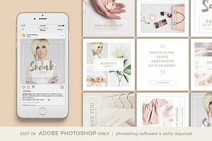 Minimal Instagram Social Media Set