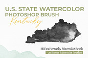 Kentucky US Watercolor PS Brush, a Brush Add-On by Fernwel Creative (Thumbnail 1 of 6)
