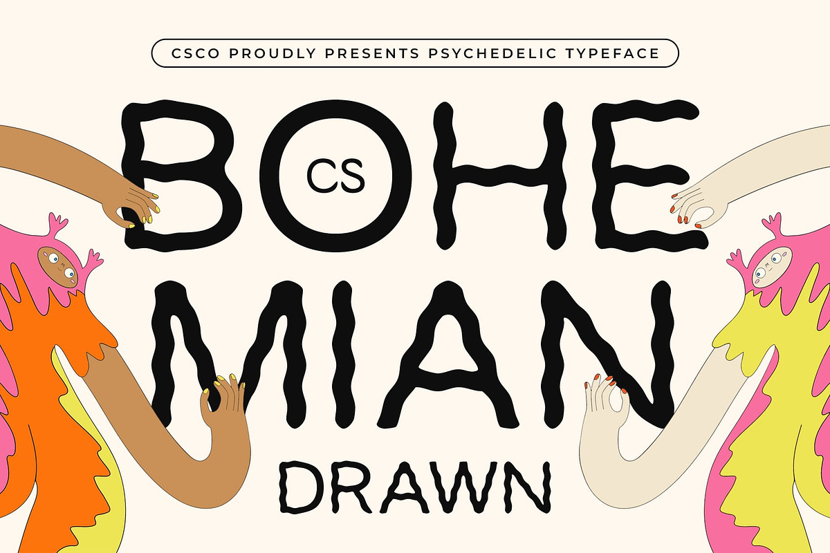 CS Bohemian Drawn, a Sans Serif Font by Craft Supply Co. (Photo 1 of 8)