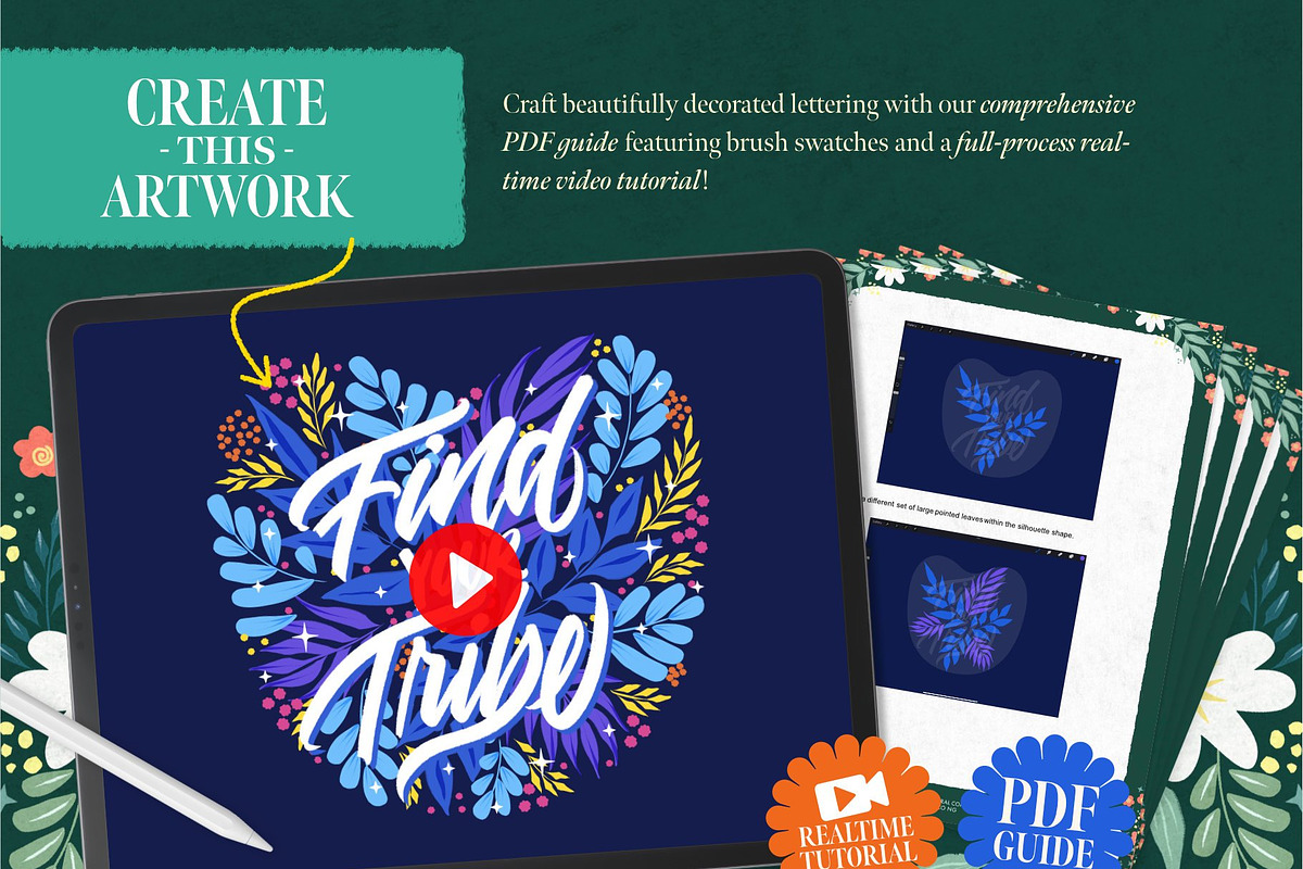 The Mega Floral Composition Kit, a Brush Add-On by Nico-Ng (Photo 28 of 46)