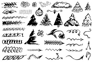 Winter Collection Vector Brushes.