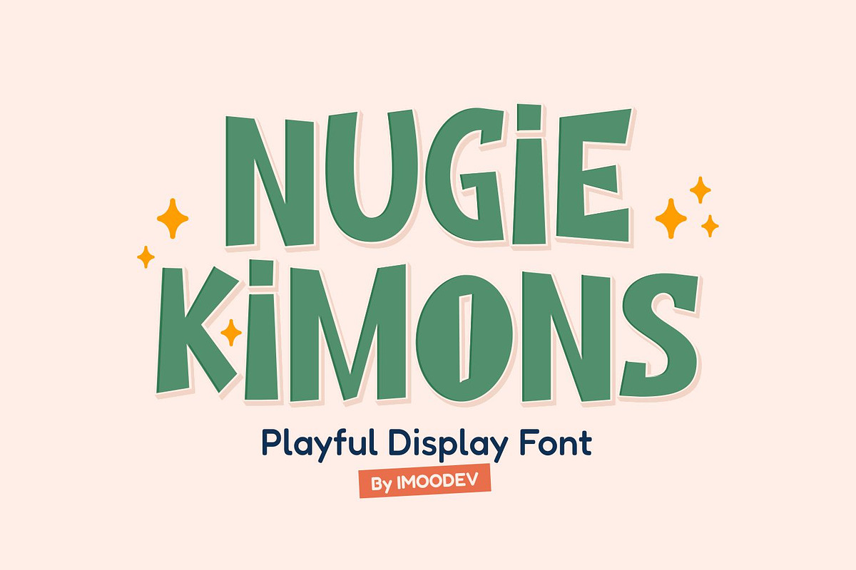 Nugie Kimons - Cute Font, a Handwritten Font by Imoodev (Photo 1 of 4)