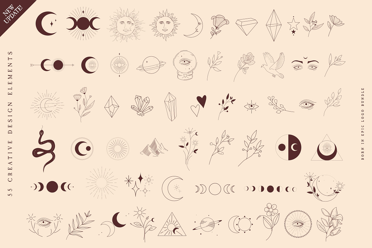 Born in Epic Logos//Updated, a Branding & Logo Template by SNIPESCIENTIST