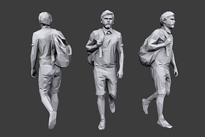 Lowpoly People Casual Pack Volume 8