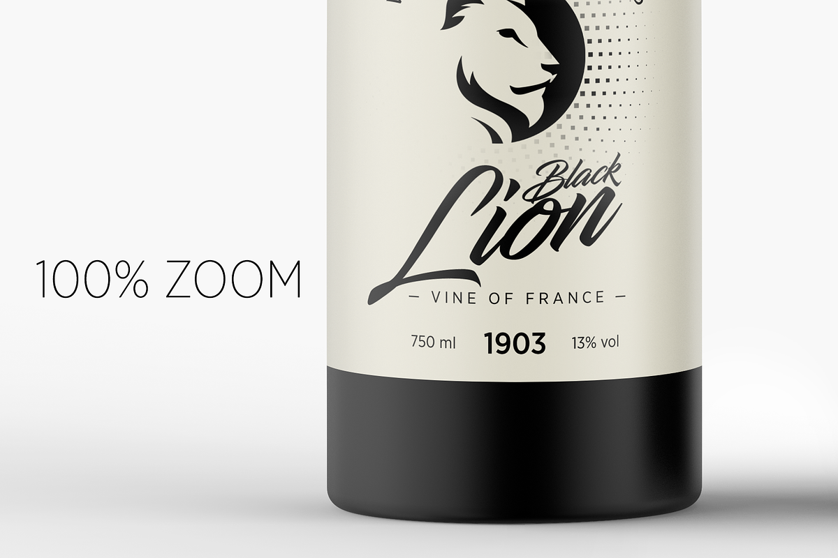 Matte Glass Wine Bottle Mockup, a Product Mockup by Green Art (Photo 4 of 10)