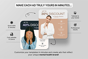 30 Mental Health Static Ad Templates, a Social Media Template by DigiPax (Thumbnail 7 of 10)