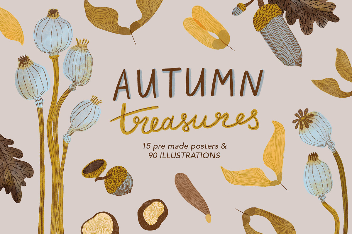 Autumn Treasures, a Seasonal Illustration by Annakniaz (Photo 1 of 13)