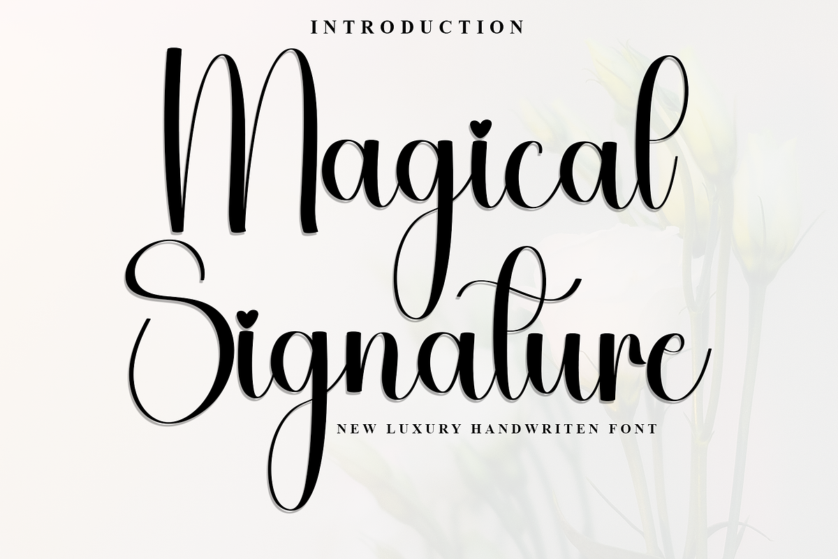 Magical Signature, a Handwritten Font by InermediaSTUDIO (Photo 1 of 8)