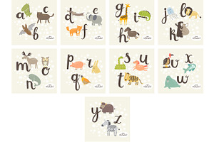 ZOO Alphabet In Vector Eps10 And Jpg