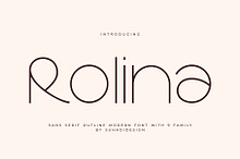 Rolina - Outline Family Font