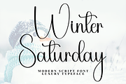 Winter Saturday, a Handwritten Font by FreshTypeINK (Thumbnail 1 of 8)