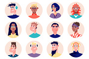 Cartoon People Avatars, an Emoji Icon by alexdndz (Thumbnail 5 of 13)