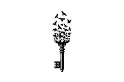 50 Flying Keys Silhouette Vector Bun, an Illustration by Designs_River (Thumbnail 36 of 51)