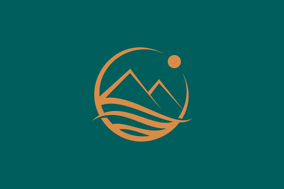 Pyramid or Mountain Logo Badge, a Branding & Logo Template by Signatoro (Photo 1 of 3)