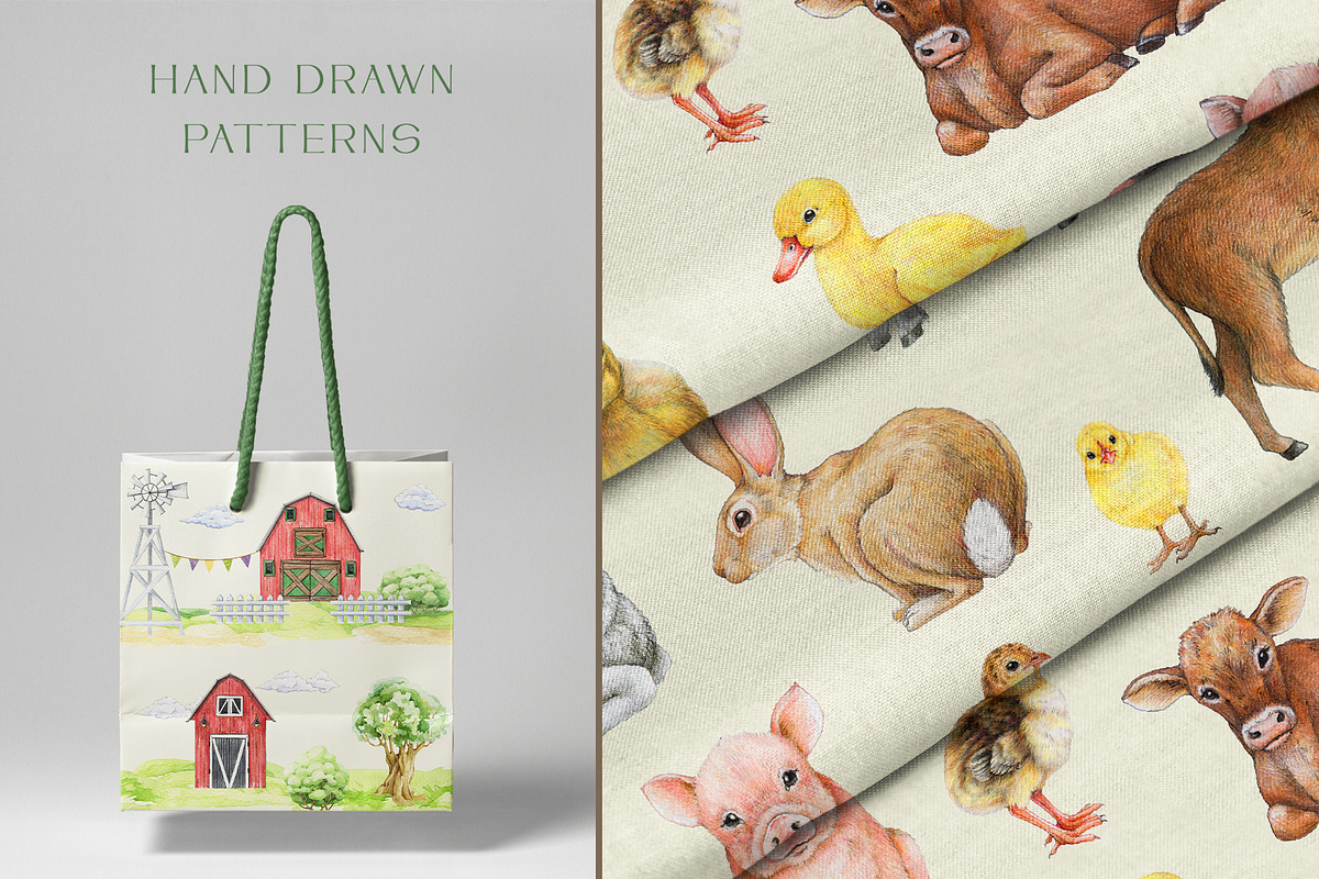 Farm Animals and Birds Clipart, an Animal Illustration by AnitaPol (Photo 16 of 19)
