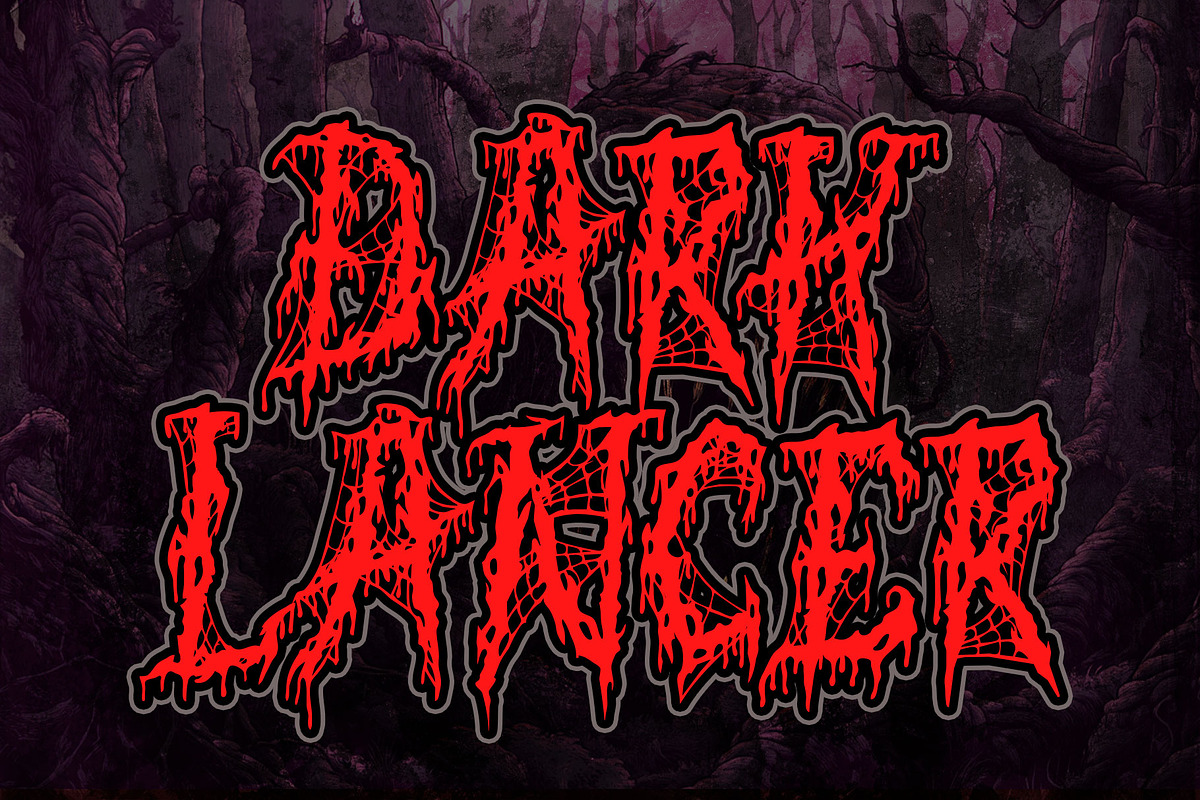 Terror Scream - Black Metal Font, a Handwritten Font by Densu Creative (Photo 2 of 5)