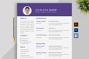 Resume Template and Cover Letter, a Resume Template by designvillage (Thumbnail 1 of 13)