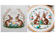 SET Easter idea Embossed Embroidery, a Background Graphic by IrySha (Thumbnail 5 of 6)