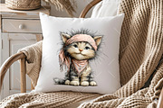 Whimsical Beach Kitten Clipart, an Illustration by OK Design (Thumbnail 4 of 6)