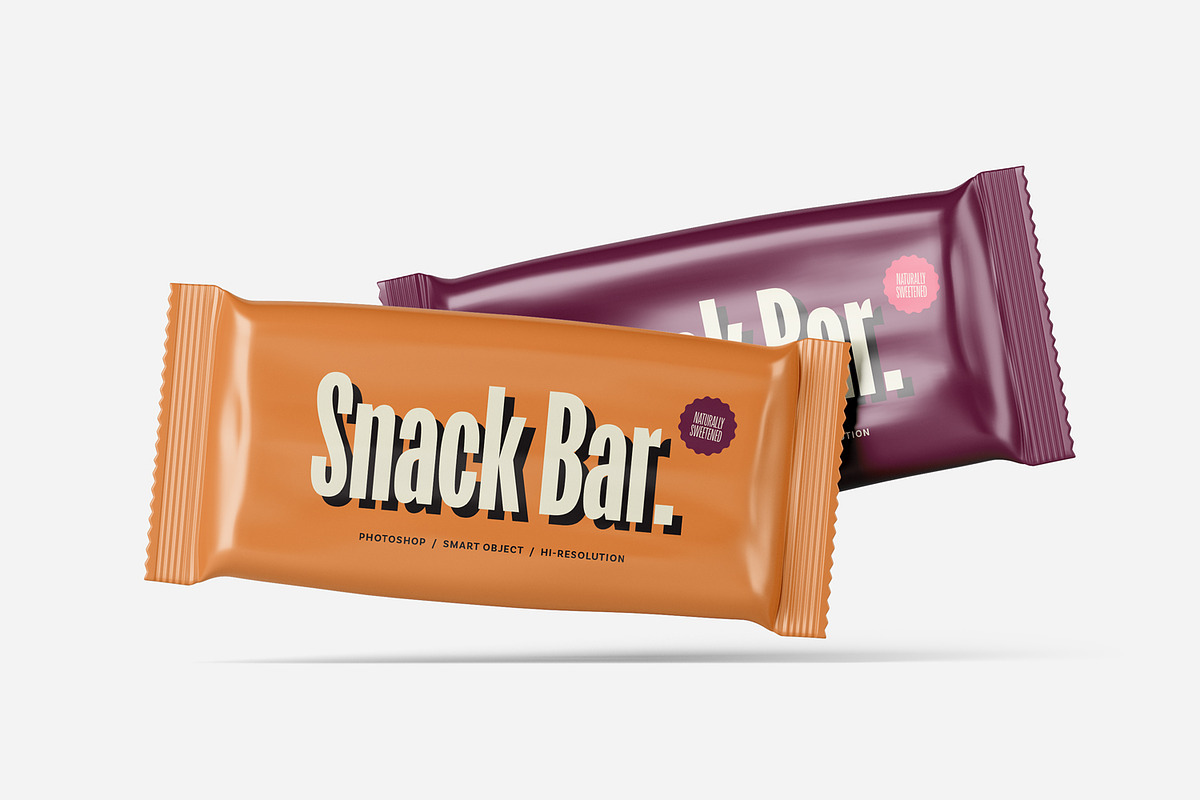 Snack Bar Packaging Mockups, a Packaging Mockup by artimasa (Photo 3 of 5)