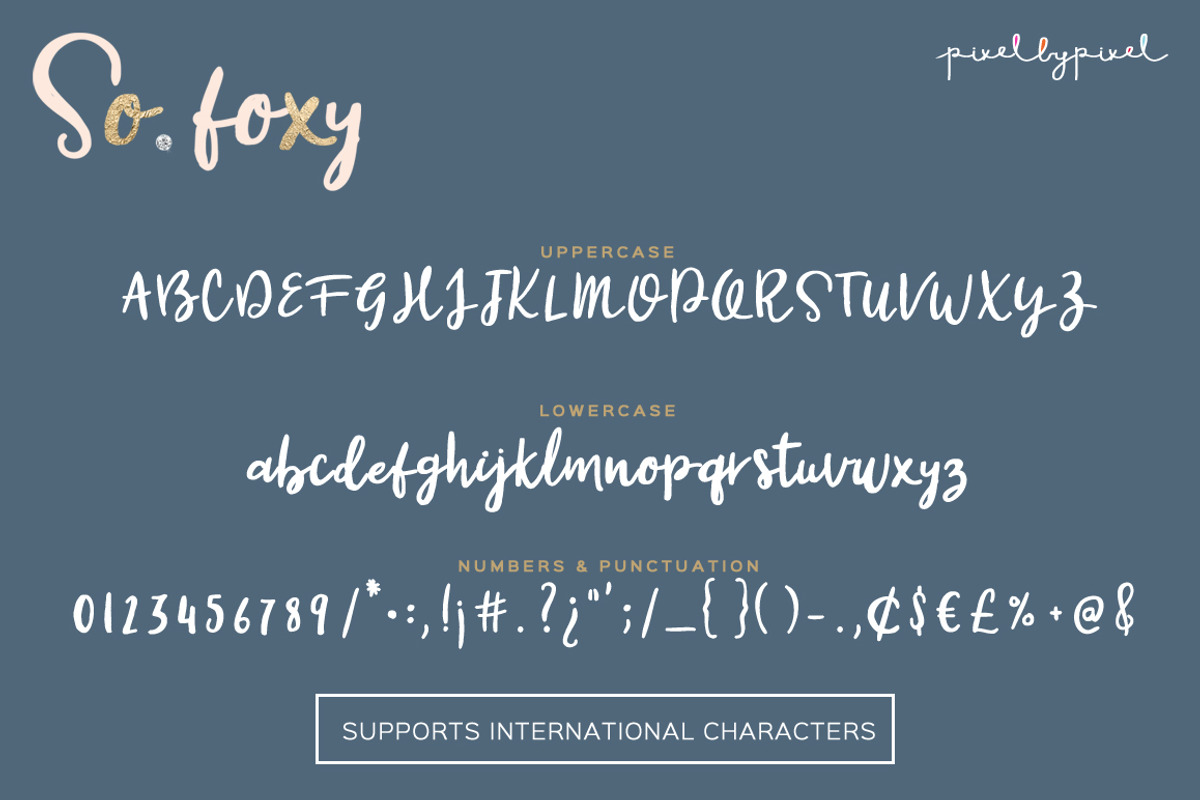 So Foxy Script Font preview 5