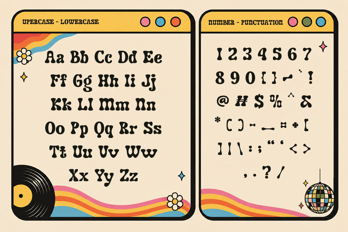 Friezy – Retro Groovy Bold Font, a Serif Font by Font Liner (Photo 10 of 10)