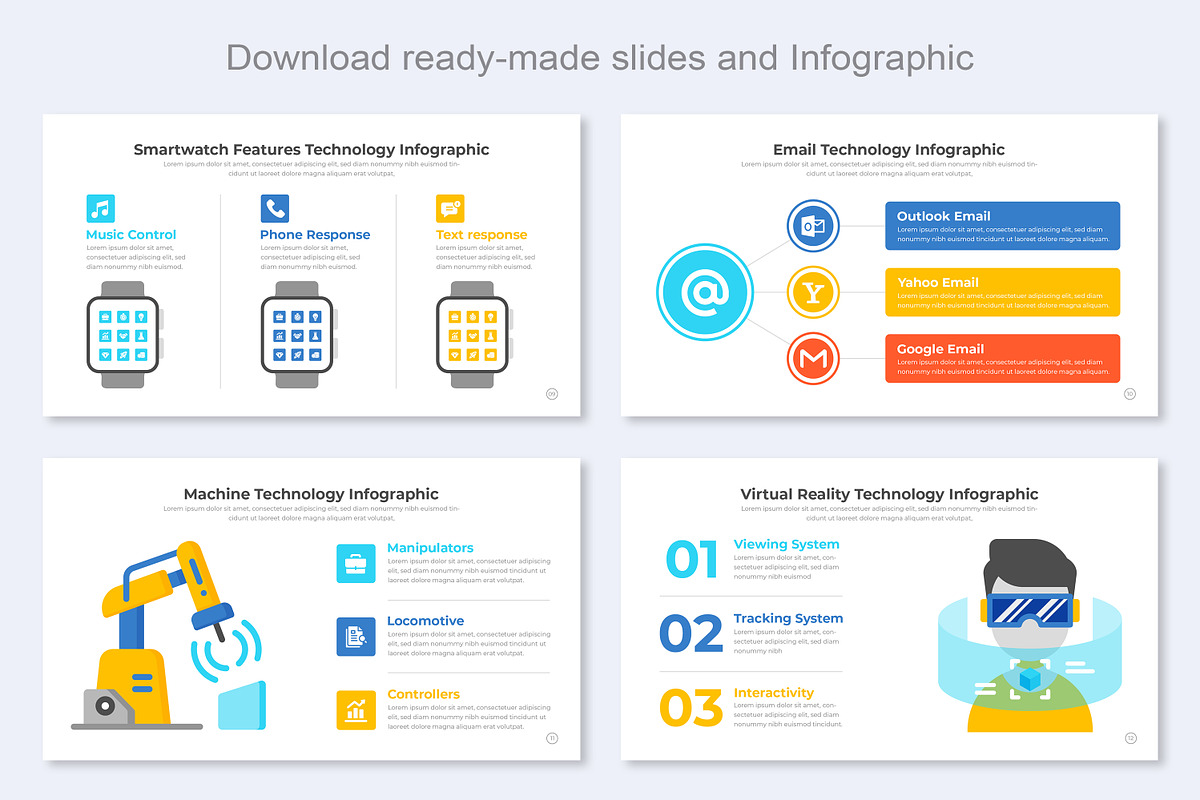 Technology Infographic Google Slide, a Templates & Theme by Mighty-Slide (Photo 4 of 8)