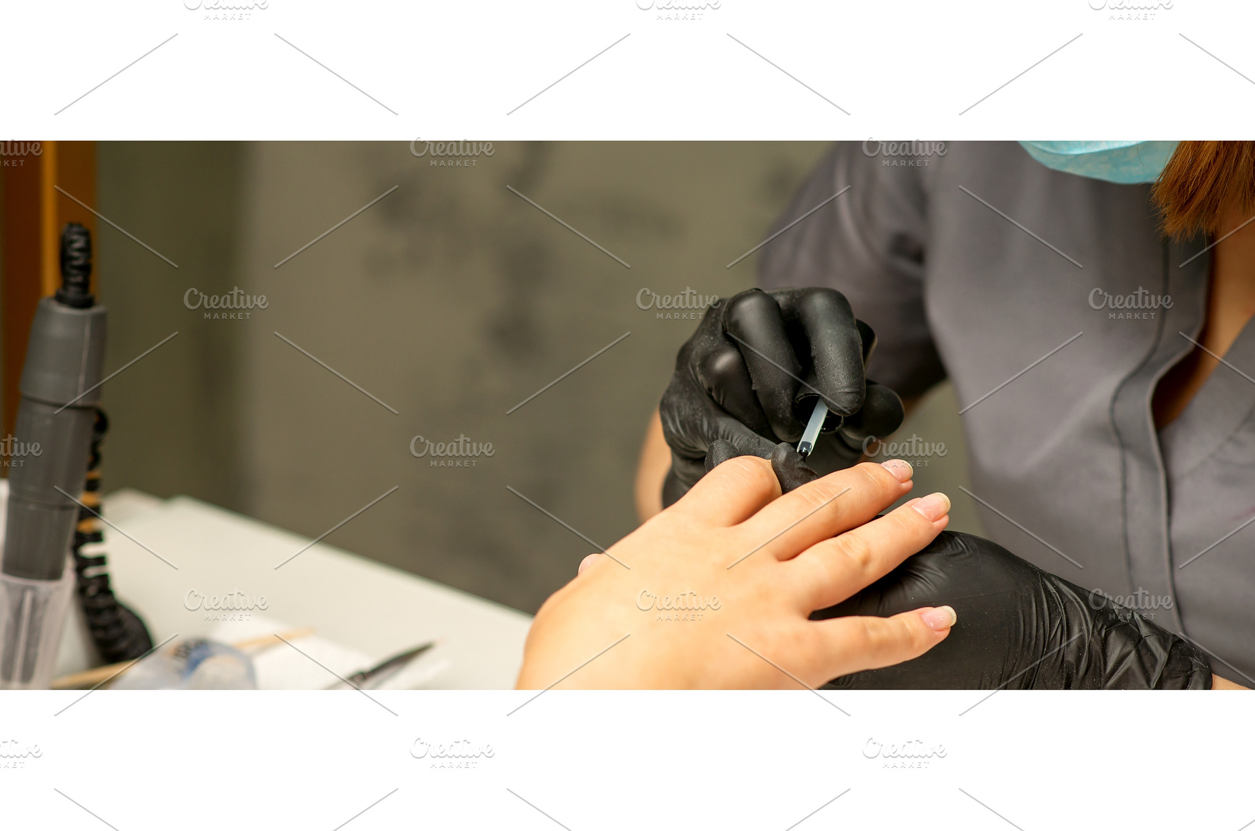 Manicure painting process. Manicure, a Beauty & Fashion Photo by okskukuruza