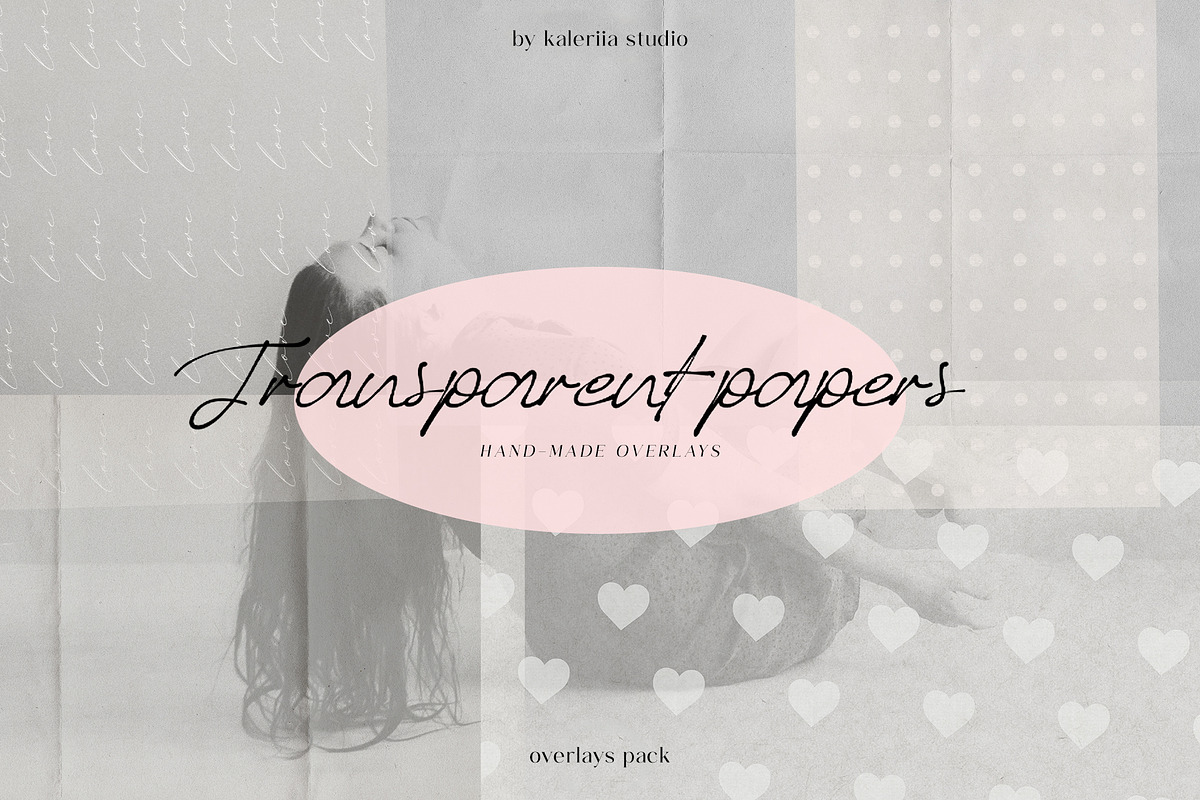 Transparent Papers Overlays, a Texture Graphic by Kaleriia (Photo 1 of 7)