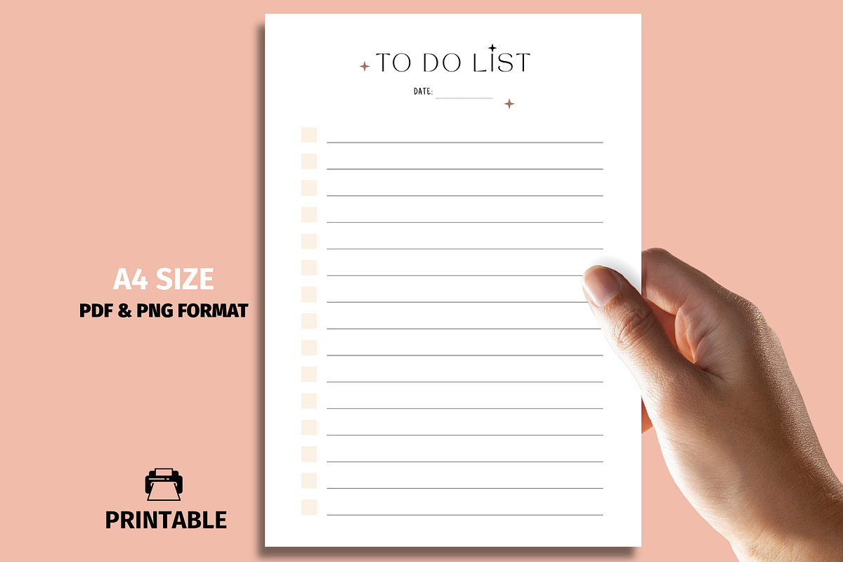 To Do Lists Templates, Printable, A4 preview 3