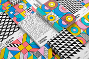 Memphis Futura patterns, a Pattern Graphic by Designnina Shop (Thumbnail 3 of 9)