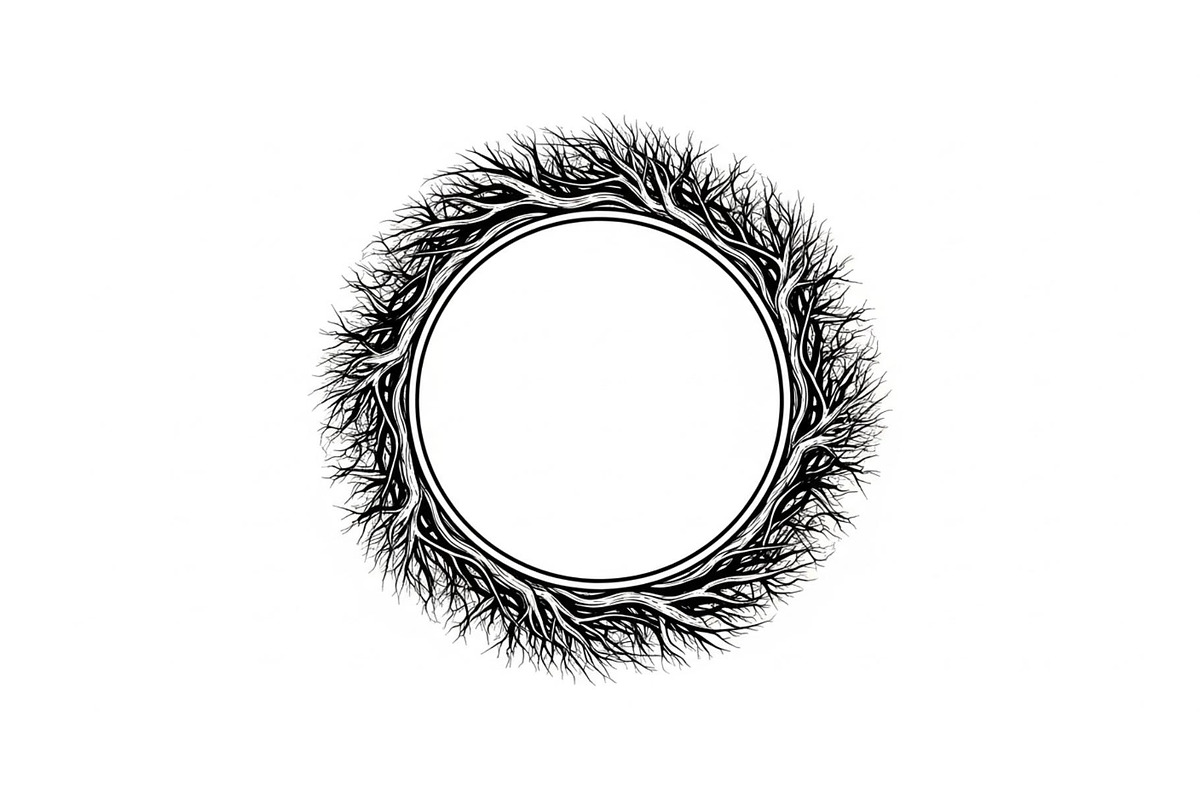 Hand Drawn Wreath Frame Bundle, an Illustration by yasushie (Photo 5 of 51)