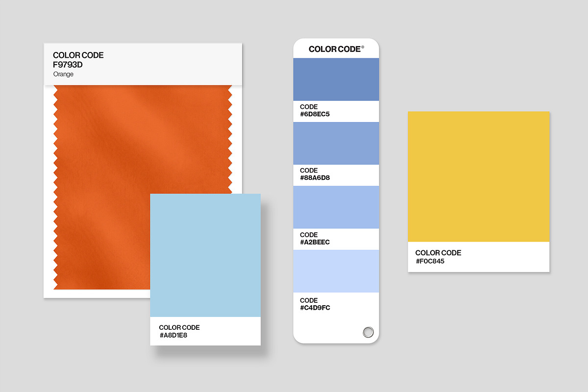 Color Palette Mockup Template, a Branding & Logo Template by ...