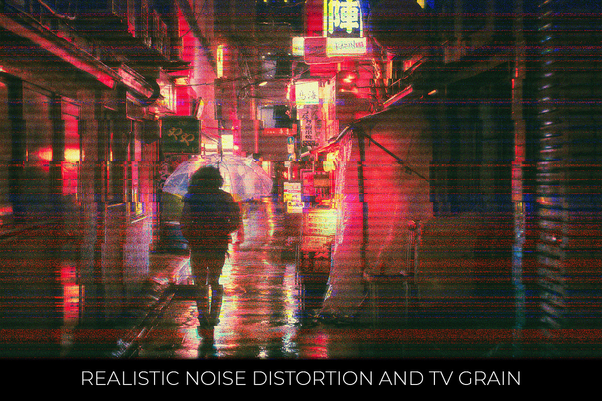 Glitch Effect Photoshop Actions, an Action Add-On by Dene Studios (Photo 4 of 15)