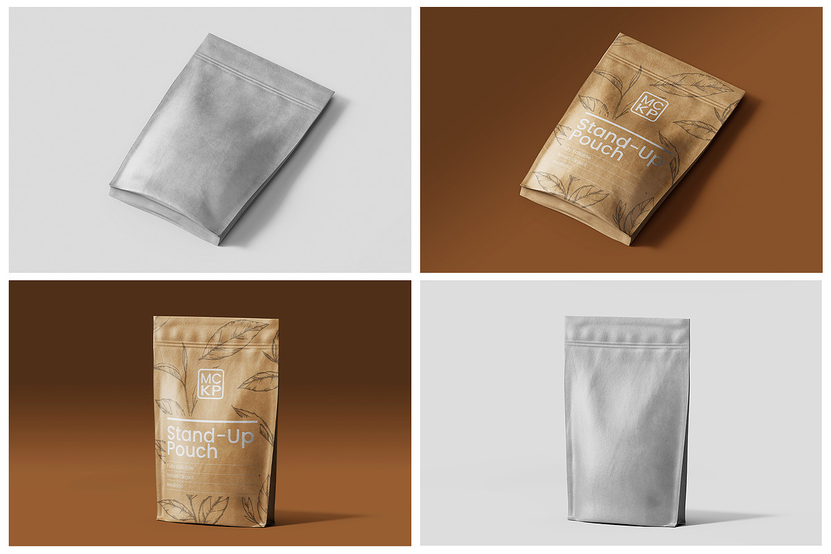 Kraft Pouch Packaging PSD Mockup Set, a Packaging Mockup by Remnand Studio (Photo 8 of 10)