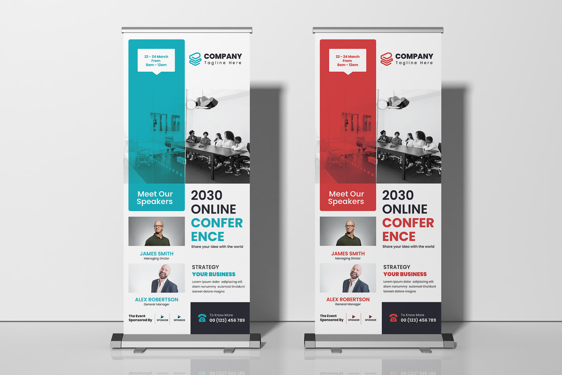 Online Conference Roll-up Banners