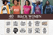 Black Woman svg bundle eps dxf png, an Object Graphic by Peachycottoncandy (Thumbnail 1 of 9)