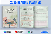 2025 Reading Planner, a Print Template by Book2bees (Thumbnail 1 of 4)