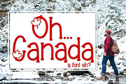 Oh Canada, a Sans Serif Font by Kitaleigh (Thumbnail 1 of 3)
