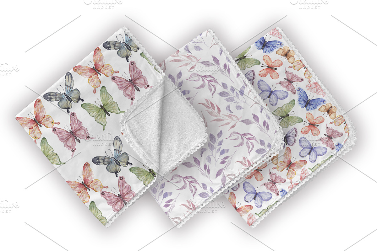 Watercolor Butterfly Collection, a Decorative Illustration by MayaNavits (Photo 13 of 15)