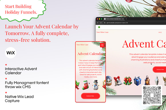 Wix Advent Calendar: Lead Funnel preview 4
