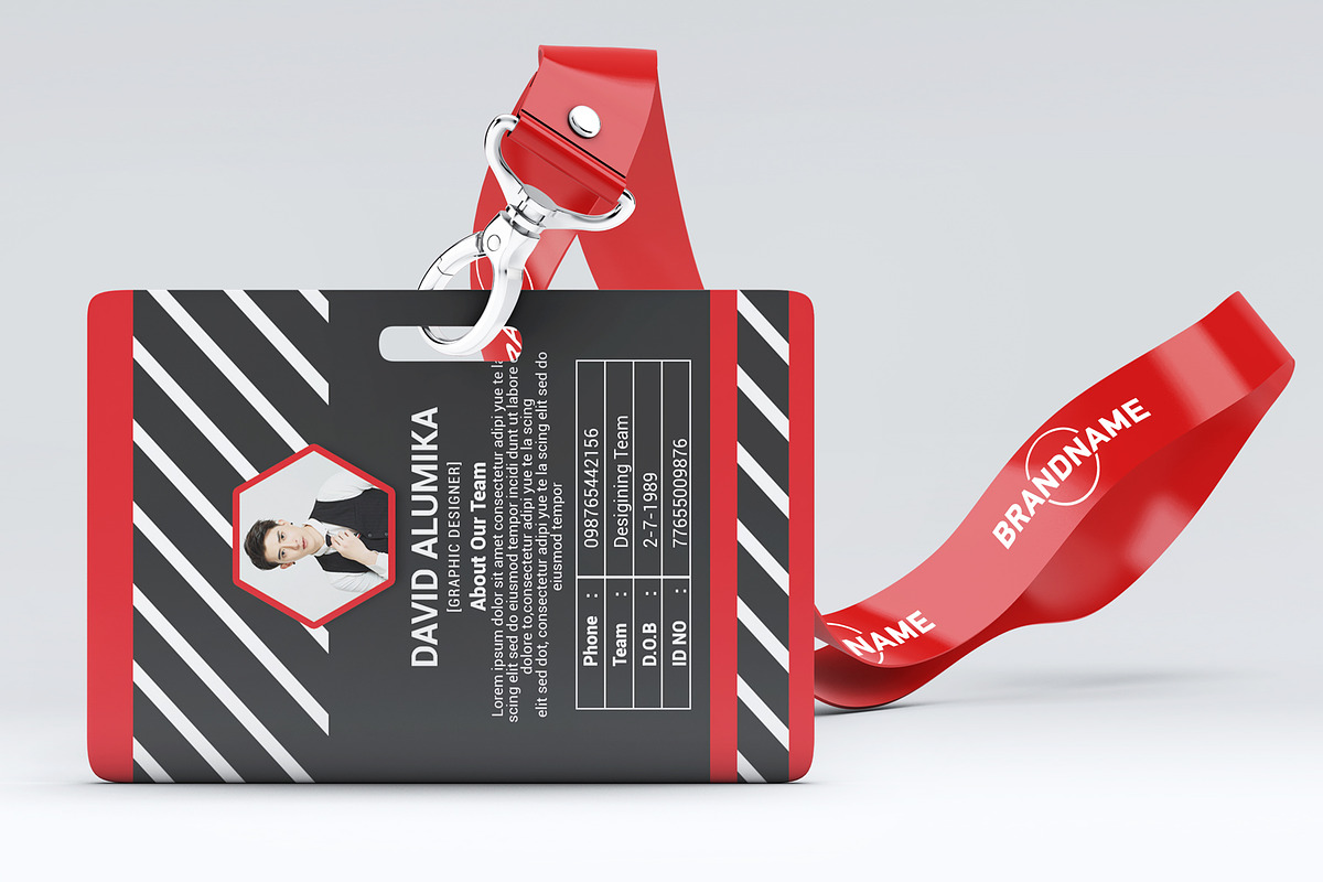 Teacher Identity Card Design, a Stationery Template by Business Flyers (Photo 3 of 4)