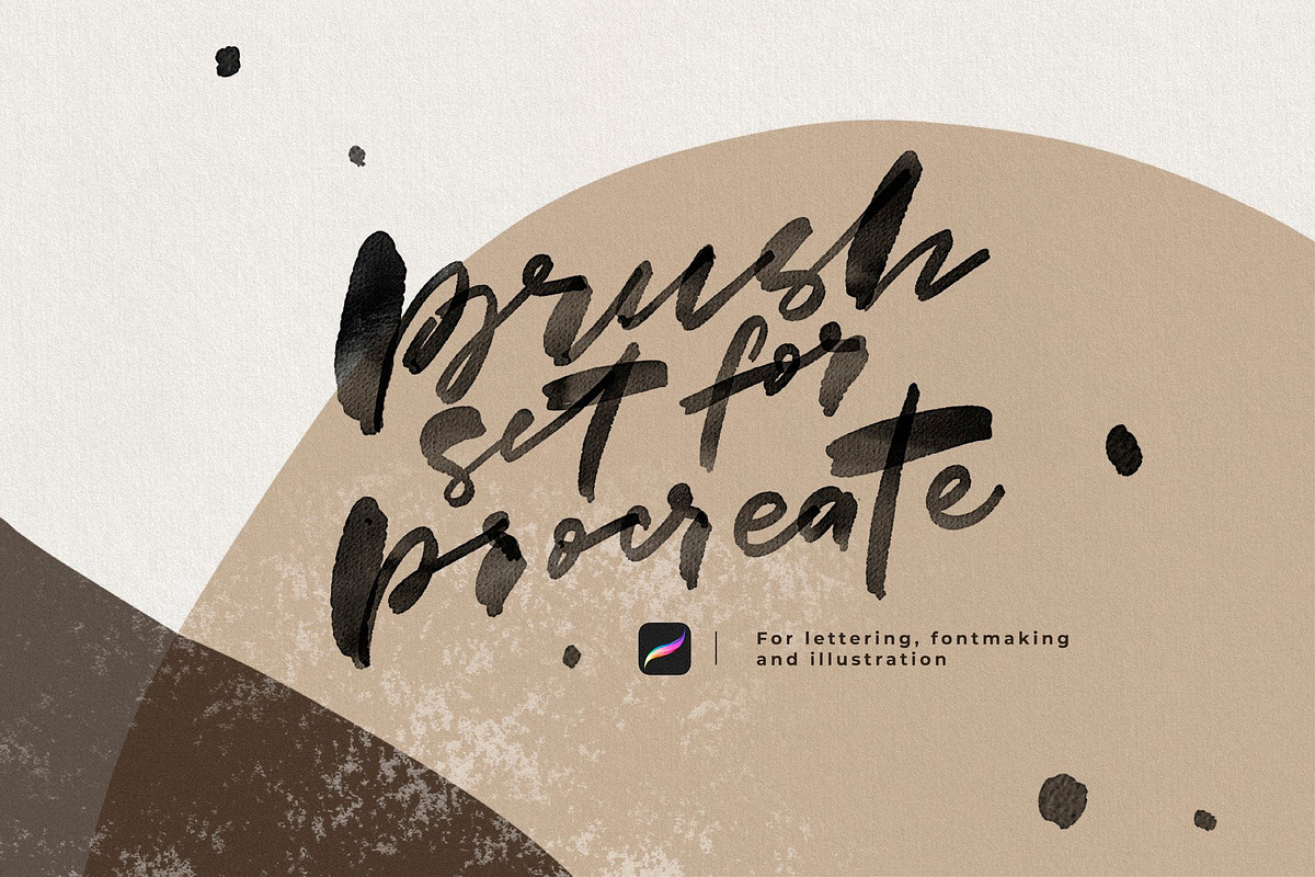 Ink Lettering Brushes for ProCreate, a Brush Add-On by Katsia Liat (Jazwinska) (Photo 1 of 8)