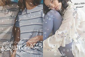Sequin Haze: Sparkle PNG Overlays, a Texture Graphic by DreamoraArt