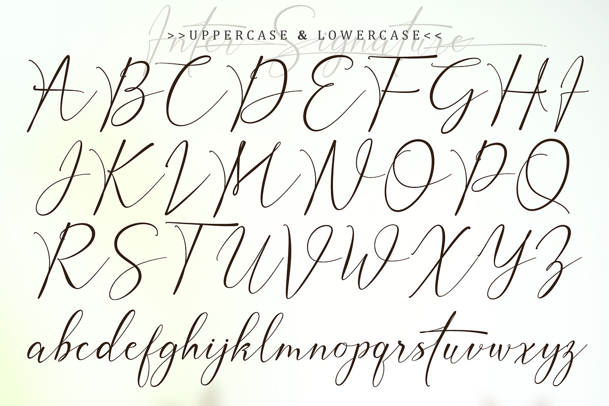 Inter signature, a Script Font by Reza Studio (Photo 9 of 14)